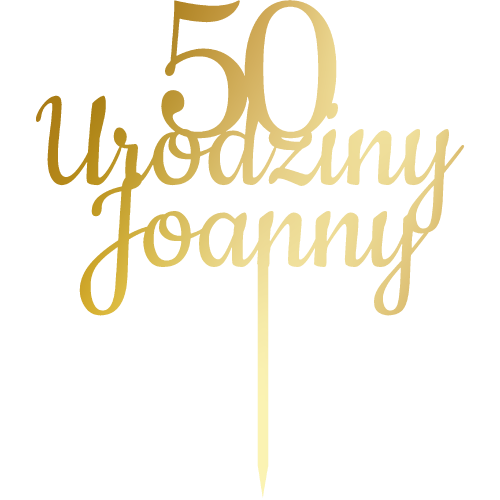 Topper na tort urodzinowy 50 urodziny Joanny.png
