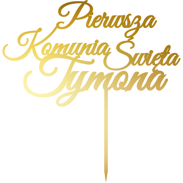 Topper na tort Pierwsza Komunia Święta Tymona.png