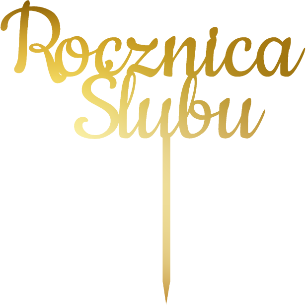 Topper na tort na rocznicę ślubu Rocznica Ślubu.png