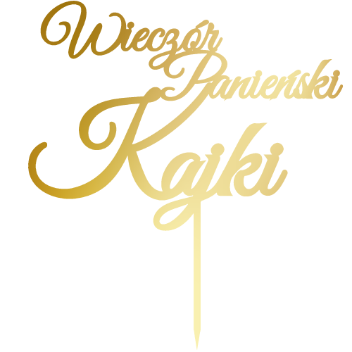 Topper na tort Wieczór Panieński Kajki .png