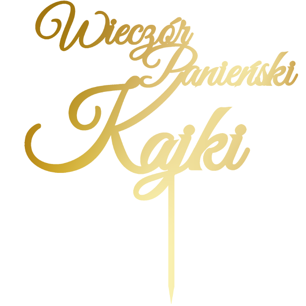 Topper na tort Wieczór Panieński Kajki .png