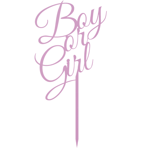 Topper na tort Boy or Girl .png