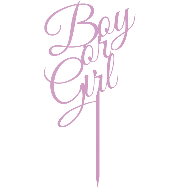 Topper na tort Boy or Girl .png