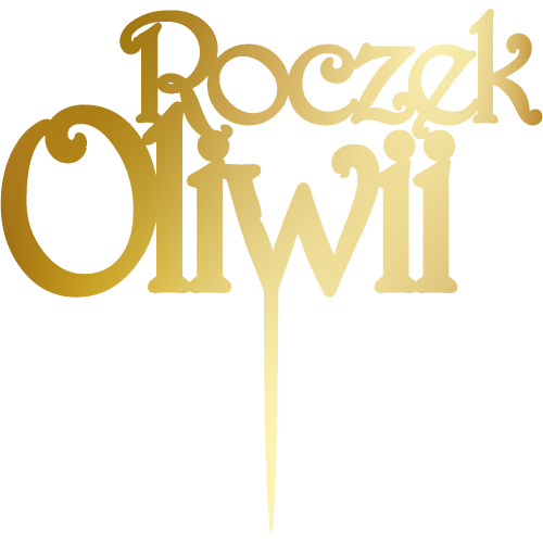 Topper na tort Roczek Oliwii .png