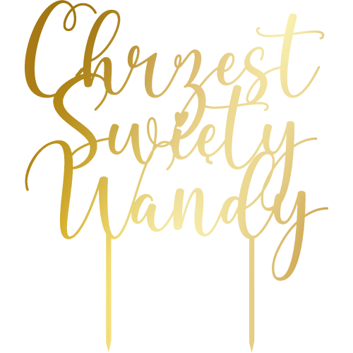 Topper na tort Chrzest Święty Wandy .png
