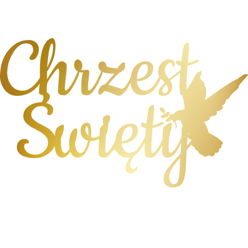Topper na tort Chrzest Święty gołąbek z gałązką .png