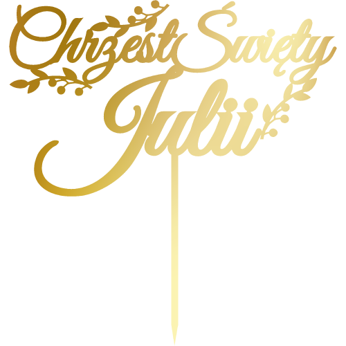 Topper na tort Chrzest Święty Julii .png