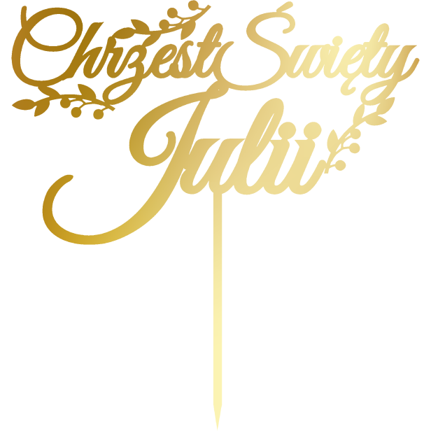 Topper na tort Chrzest Święty Julii .png