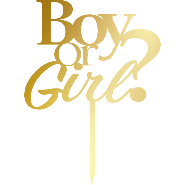 Topper na tort Boy or Girl 2 .png